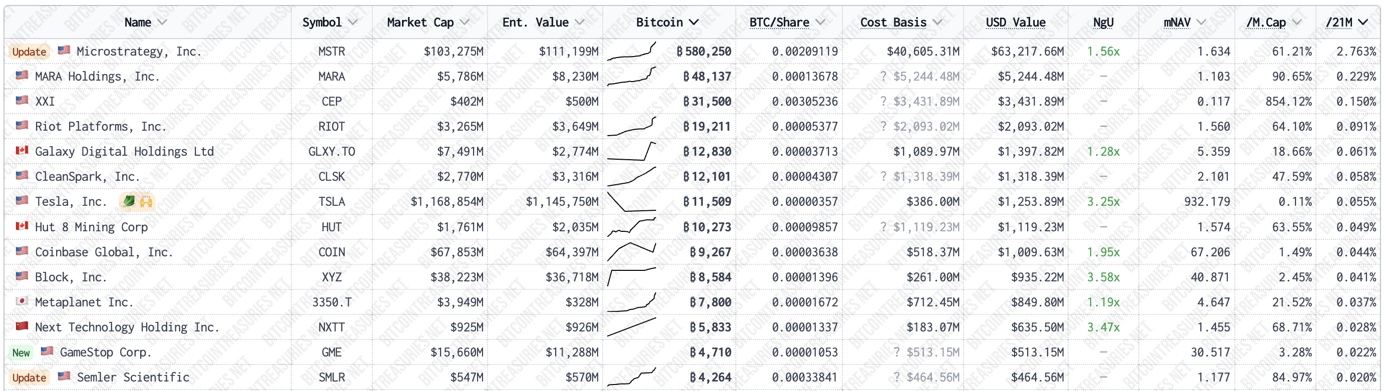 Largest Bitcoin Holders